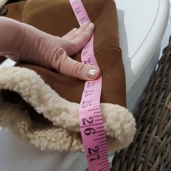 GUESS MENS FAUX-SHEARLING COGNAC OVERCOAT SIZE M NWOT-NEW WITHOUT TAGS - Picture 9 of 14